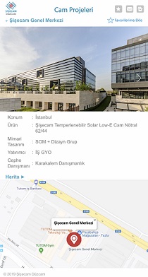 Şişecam Düzcam Referans Projeleri Yeni Mobil Uygulama “Cam Projeleri” ile Her Zaman Yakınınızda