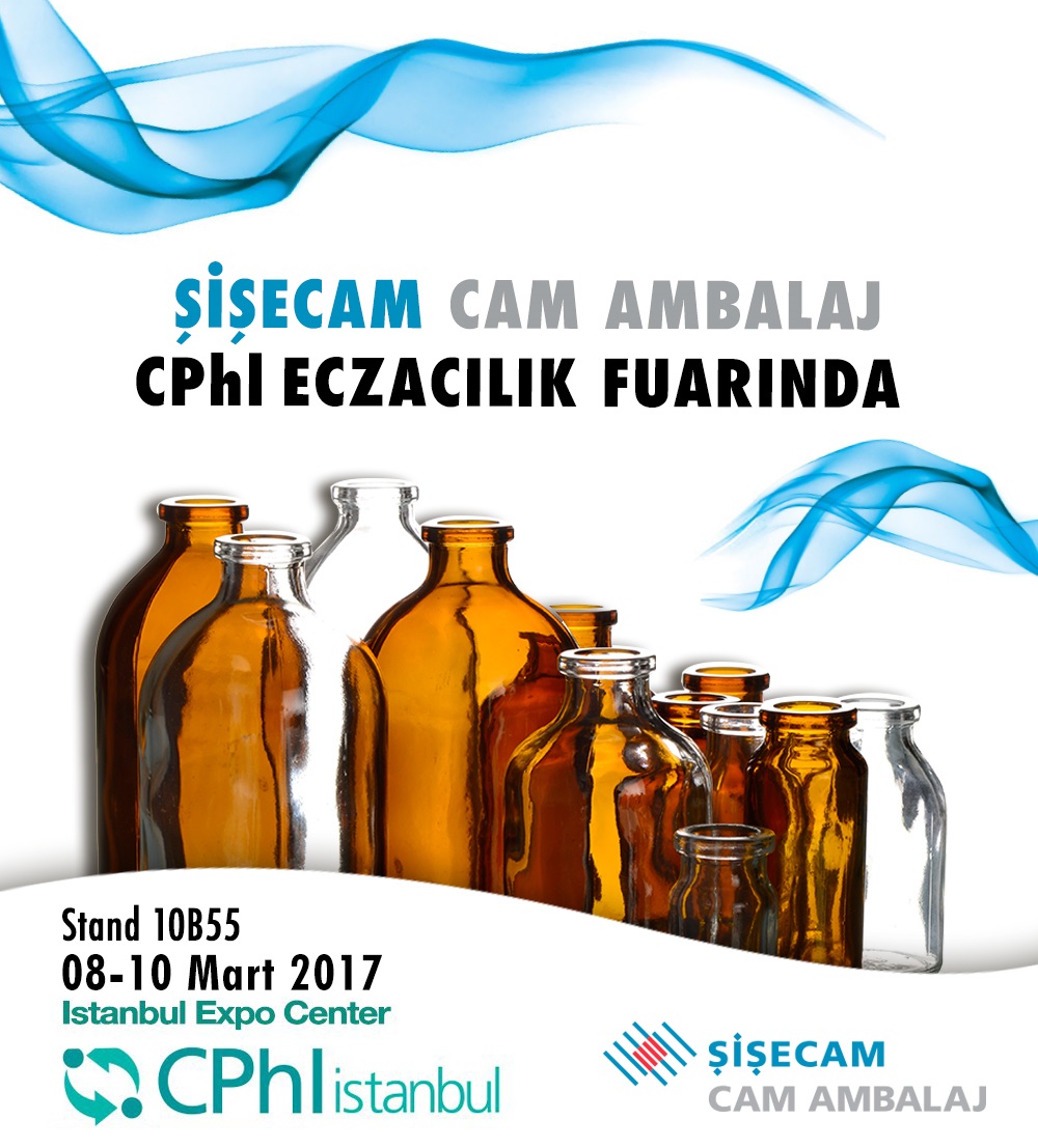 Şişecam Cam Ambalaj Geniş Ürün Yelpazesiyle CphI Ecza Fuarı 2017’ye Katılacak