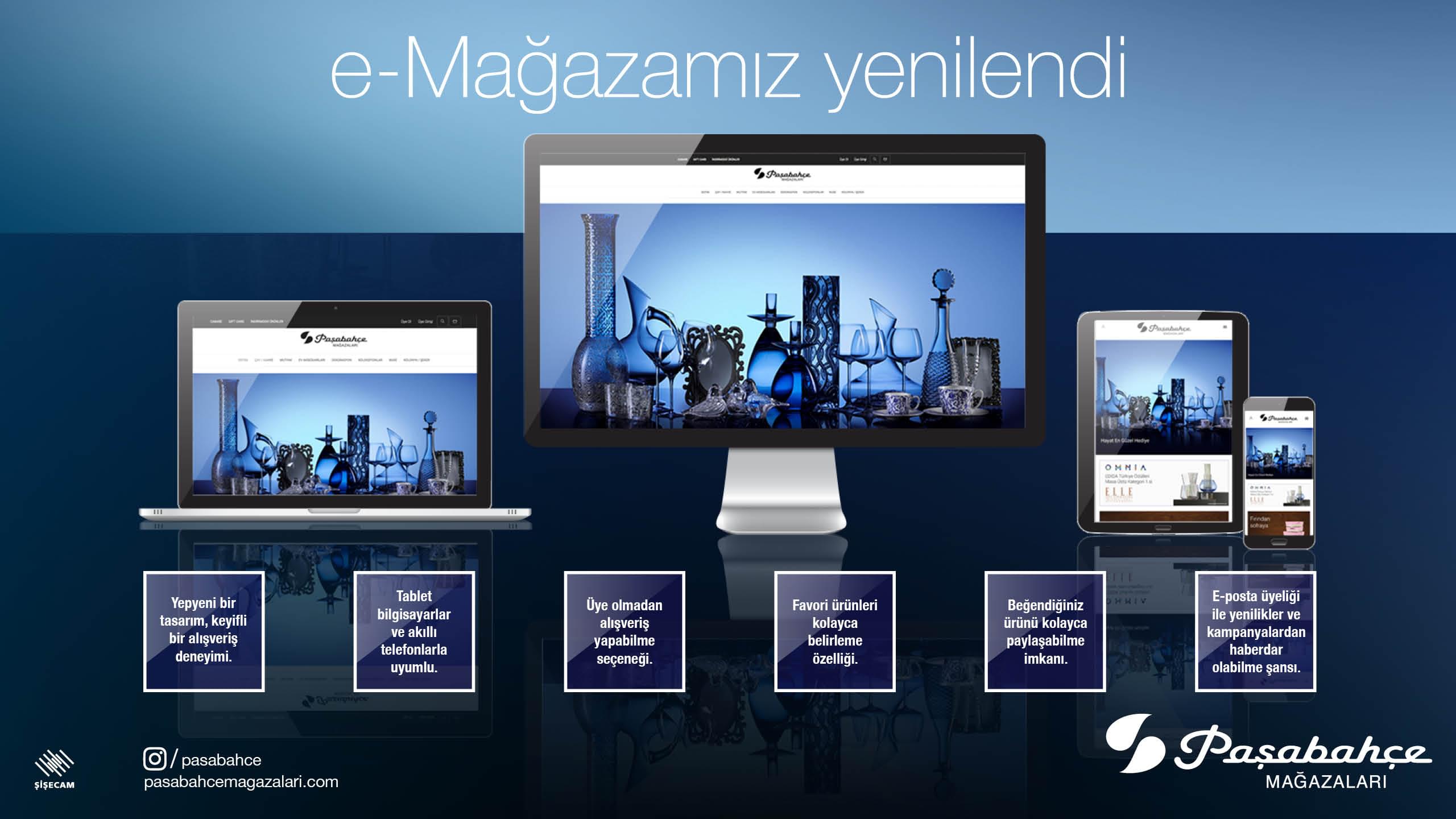 Paşabahçe Mağazalari E-Mağazasini Yeniledi