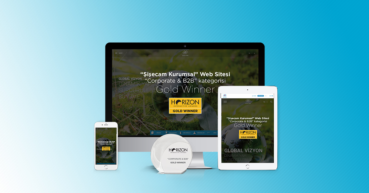 Şişecam’ın Kurumsal Web Sitesine Horizon Awards’dan “Gold Winner